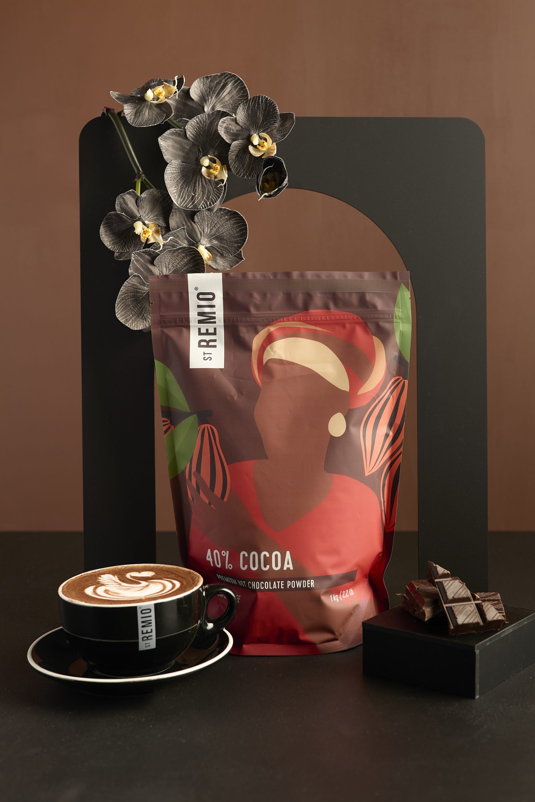 St Remio cafe Chai packaging design