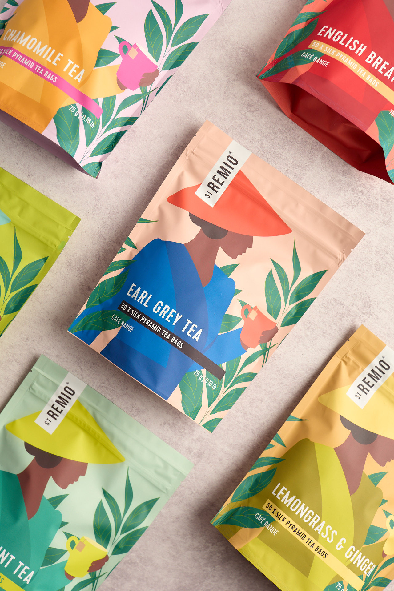 St Remio cafe Chai packaging design
